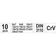 Set 10 chei fixe 6 - 27 mm Yato YT-0380 3