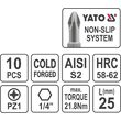 Trusa bit 10 buc PZ 1x25 Yato YT-0470 2