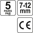 Set antifoane tip dop 7-12 mm 5 perechi Yato YT-7451 3