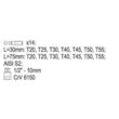 Set biti torx 15 piese Yato YT-0411 2