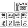 Trusa bit 10buc PZ 2x25 Yato YT-0471 2