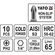 Trusa bit 10 buc PH2x65 Yato YT-0481 2