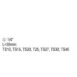 Set 7 chei torx cu gaura adaptor 1/4
