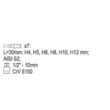 Set biti 7 piese Yato YT-0412 2
