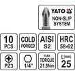 Trusa bit 10 buc PZ 3x25 Yato YT-0472 2