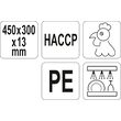 Tocator din plastic galben 450 x 300 x 13 mm Yato YG-02172 3