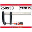 Presă tip F, 250 x 50 mm Yato YT-6443 1