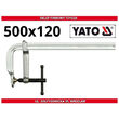 Menghina pentru tamplarie cromata 500 x 120 mm Yato YT-6414 1