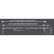 Rigola scurgere sticla 80 cm uscat/umed Fala 75383 2