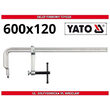 Menghina pentru tamplarie cromata 600 x 120 mm Yato YT-6415 1
