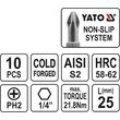 Trusa bit 10 buc PH2x25 Yato YT-0475 2