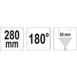 Cleste pentru indoit tabla la 180 grade 280 mm Yato YT-5415 6