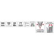 Fierastrau pentru gips 150 mm Yato YT-3134 3