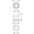 Cheie tubulară hexagonlă de impact 29 mm 1