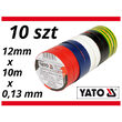 Set 10 buc banda izolatoare pvc 12 mm x 10 m x 0.13 mm Yato YT-8156 3