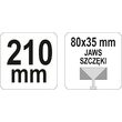 Cleste modelare profile 210 mm 80x35 Yato YT-5140 2