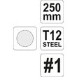 Pila rotunda lacatuserie 250mm #1 Yato YT-6227 2