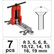 Set 7 piese pentru bercuirea țevilor 3 - 19 mm Yato YT-2180 8