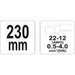 Cleste sertizat conectori 0,5 - 4 mm2 Yato YT-2299 2