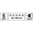 Set burghie elicoidale pt lemn 10-20mm Yato YT-3299 2