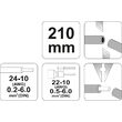 Decablator universal si cleste sertizat Yato YT-2278 2