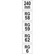 Cleste sertizat conectori RG6-RG62 Yato YT-2298 2