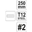 Pila plata pentru lacatuserie 250mm #2 Yato YT-6228 2