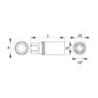 Cheie tubulară pentru bujii 21 mm 1/2” Yato YT-1254 1