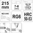 Cleste pentru sertizat 215mm Yato YT-2293 2
