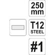 Pila plata pentru lacatuserie 250mm Yato YT-6223 2