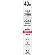 Prelungitor pe tambur 40 m, 16a Yato YT-8107 1