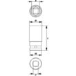 Cheie tubulară hexagonlă de impact adânca 33 mm 1
