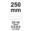 Cleste sertizat 250mm Yato YT-2251 4