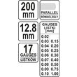 Set lere 12.8 mm, 200 mm, 17 buc Yato YT-7221 3