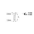 Set 1000 cuie de 14 mm pentru capsator Yato YT-7034 2