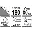 Disc diamantat EN 180 mm Yato YT-6014 1