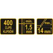 Set 400 de clipsuri pentru nivelat placi Vorel 04693 6