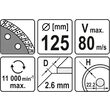 Disc diamantat turbo 125 mm Yato YT-6023 1