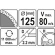 Disc diamantat EN 125 mm Yato YT-6013 1