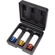 Set 3 Chei tubulare de impact lungi cu protectie de plastic 17, 19, 21 mm 1/2