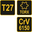 Cheie torx cu mâner tip 