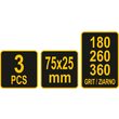 Set 3 pietre abrazive diamantate 75x25mm Vorel 26140 3
