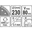 Disc diamantat turbo 230 mm Yato YT-6025 1