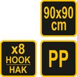 Plasa bagaje 90 x 90 cm Vorel 82261 3