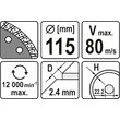 Disc diamantat turbo 115 mm Yato YT-6022 1