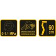Pompa manuala cu manometru Vorel 82022 3