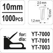 Cuie pentru capsator 10 x 2 mm Yato YT-7032 2