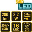 Lampa atelier led 3,2W Vorel 82699 3
