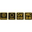 Șurubelniță în cruce PH2 x 200 mm Vorel 62174 3