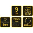 Set freze pentru scos cepuri de lemn 38 - 127 mm Vorel 22572 3